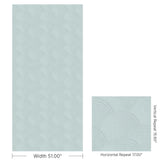 Brunschwig & Fils GRAVIER EMB WC AQUA Wallpaper