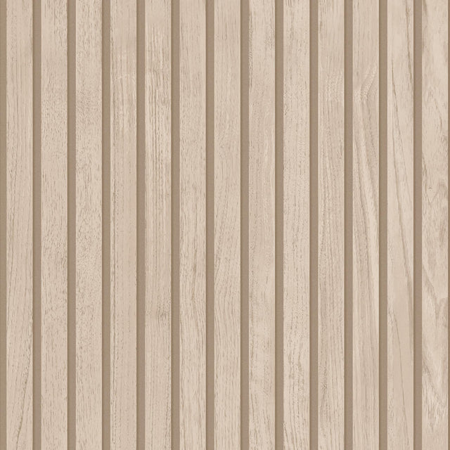York Panacea Beige Wood Wallpaper