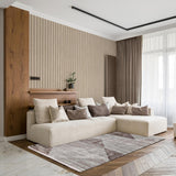 York Panacea Beige Wood Wallpaper