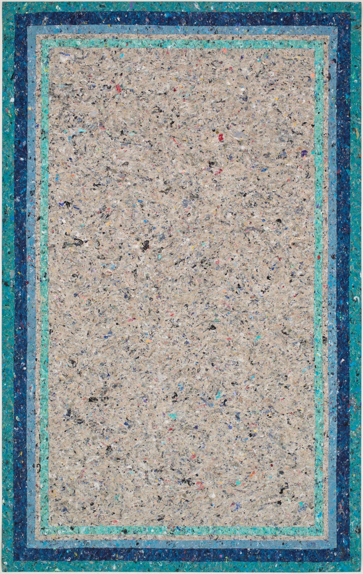 Surya Lamontage I Astrid Border Blue 2'3" x 8' Handmade Rug