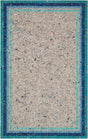 Surya Lamontage I Astrid Border Blue 2'3" x 8' Handmade Rug