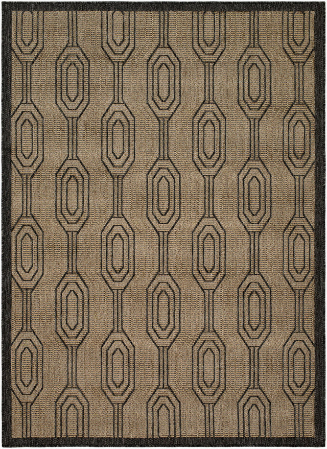 Livabliss Portafina Chain Black 8'10" x 11'10" Machine Woven Rug