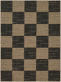Livabliss Portafina Checkers Black 2' x 7'7" Machine Woven Rug