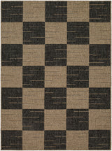 Livabliss Portafina Checkers Black 8'10" x 11'10" Machine Woven Rug