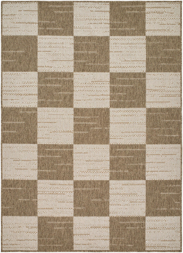 Livabliss Portafina Checkers White 2' x 7'7" Machine Woven Rug