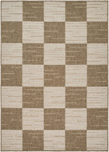 Livabliss Portafina Checkers White 5'3" x 7'3" Machine Woven Rug