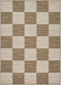 Livabliss Portafina Checkers White 5'3" x 7'3" Machine Woven Rug