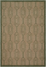 Livabliss Portafina Chain Green 6'7" x 9'4" Machine Woven Rug
