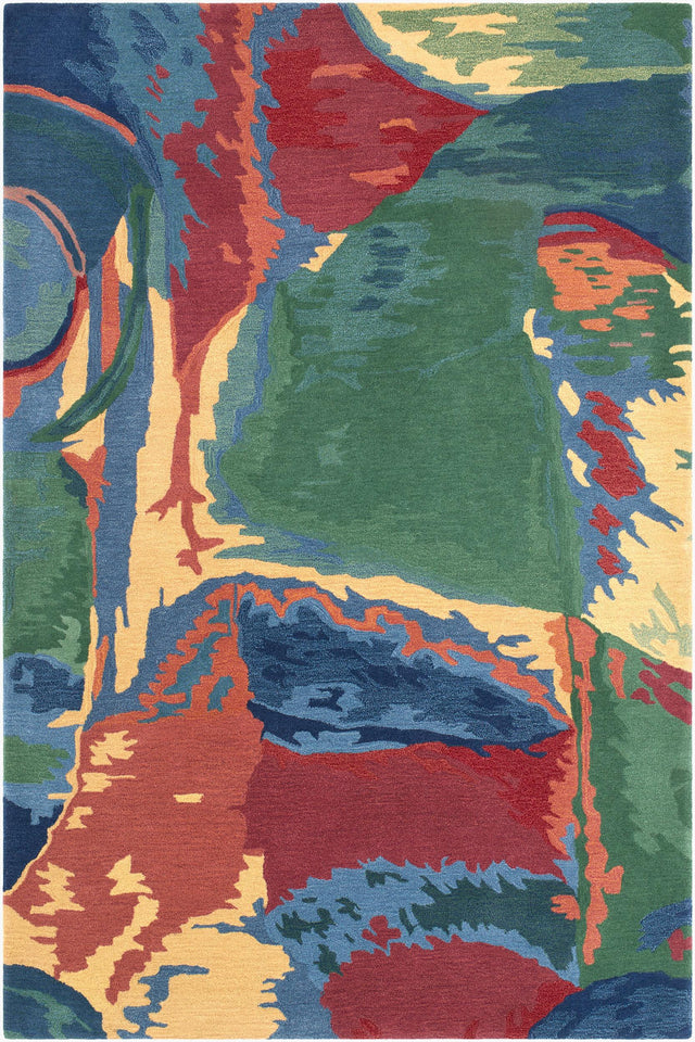 Surya Camden Expression Multi 5' x 7'6" Handmade Rug