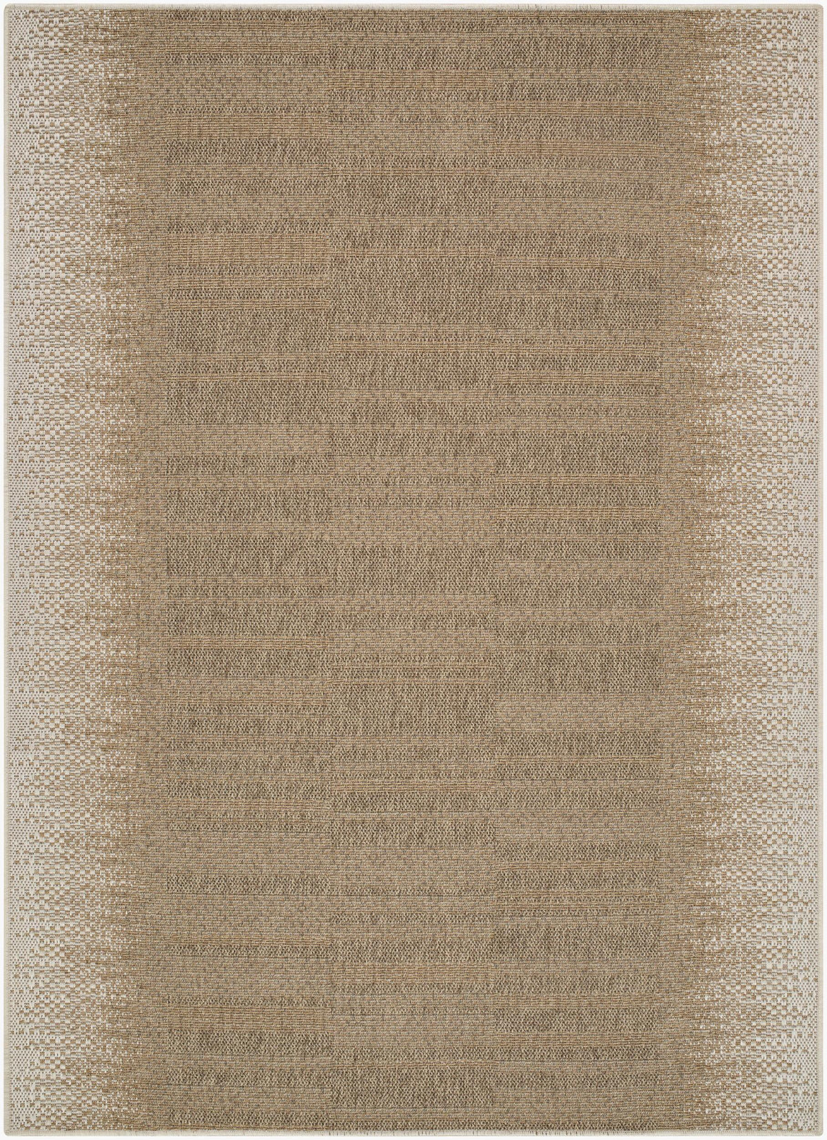 Livabliss Portafina Faded Edge White 2' x 7'7" Machine Woven Rug