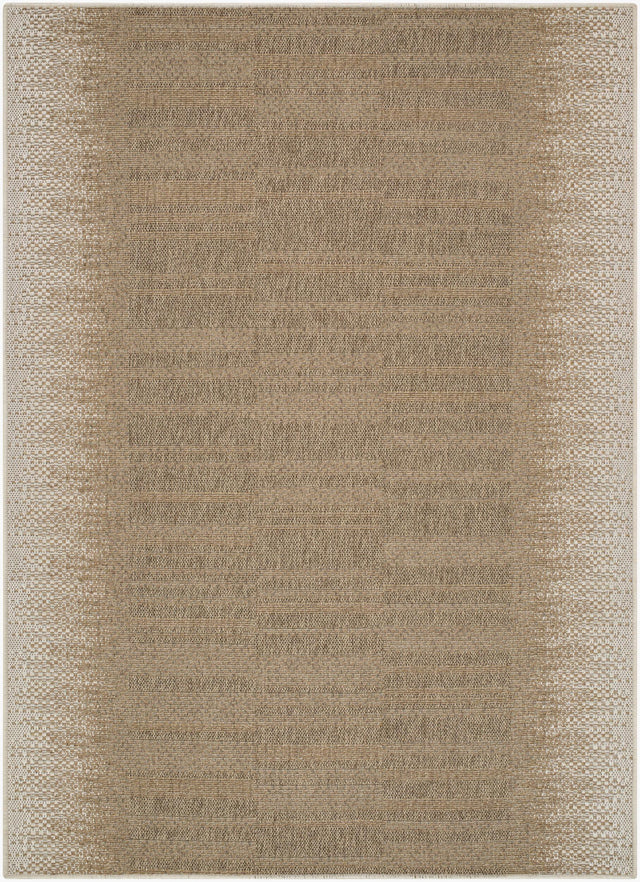 Livabliss Portafina Faded Edge White 6'7" x 9'4" Machine Woven Rug