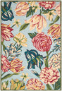 Surya Camden Garden Bloom Dusty Blue 8' x 8' Handmade Rug