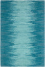 Surya Sardinia Ikat Ombre Aqua 3'6" x 5'6" Handmade Rug