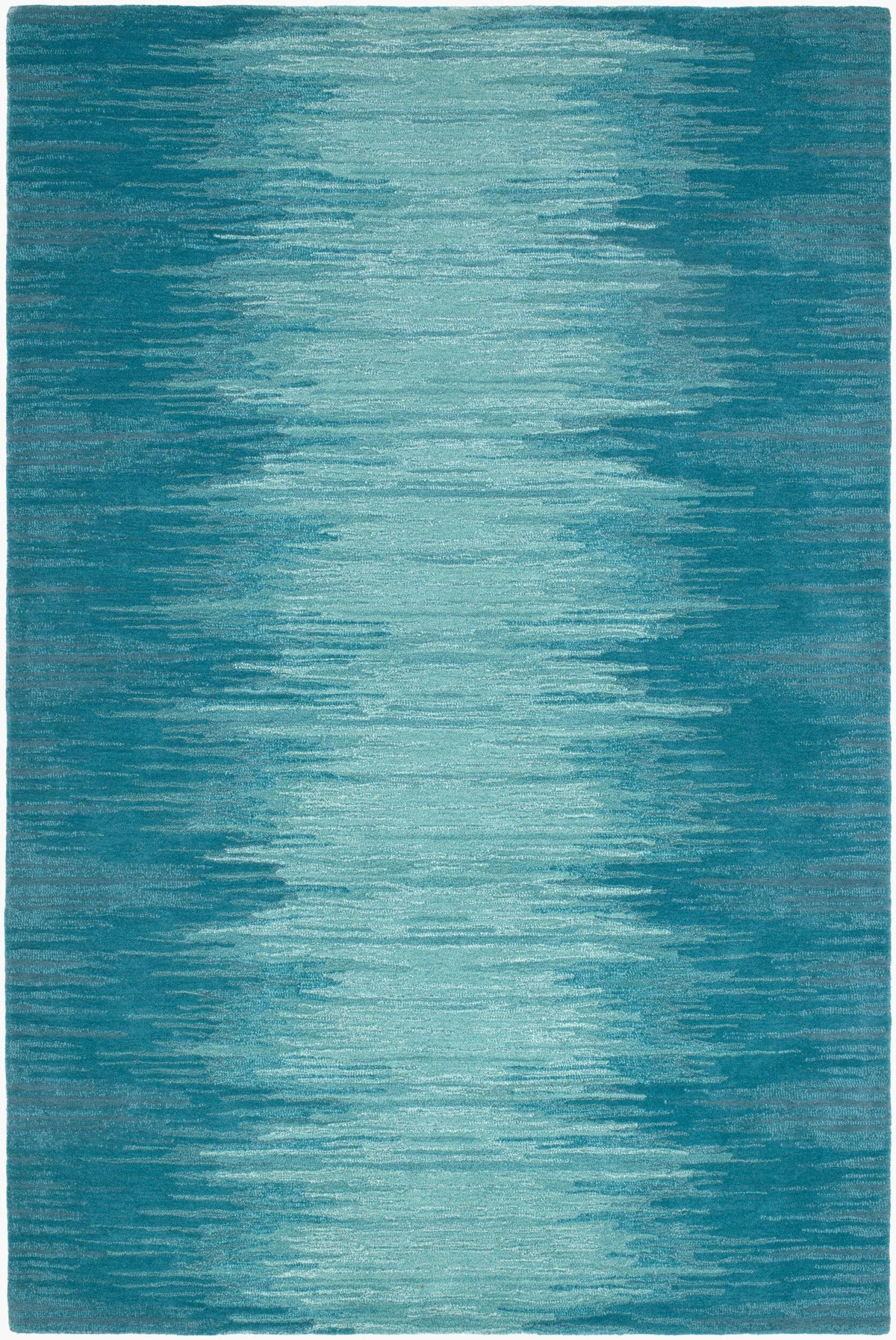 Surya Sardinia Ikat Ombre Aqua 7'6" x 9'6" Handmade Rug