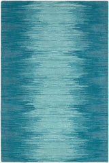 Surya Sardinia Ikat Ombre Aqua 7'6" x 9'6" Handmade Rug