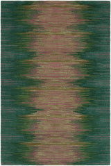 Surya Sardinia Ikat Ombre Green 8'3" x 11'6" Handmade Rug