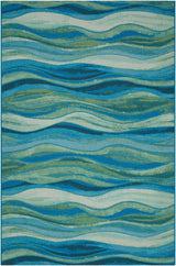 Livabliss Gabana Kyma Aqua 5'3" x 7'3" Machine Woven Rug