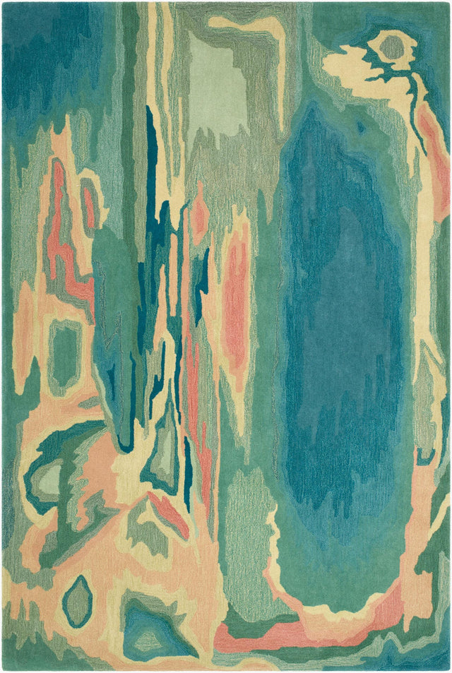 Surya Camden Abstract Marble Lily 3'6" x 5'6" Handmade Rug