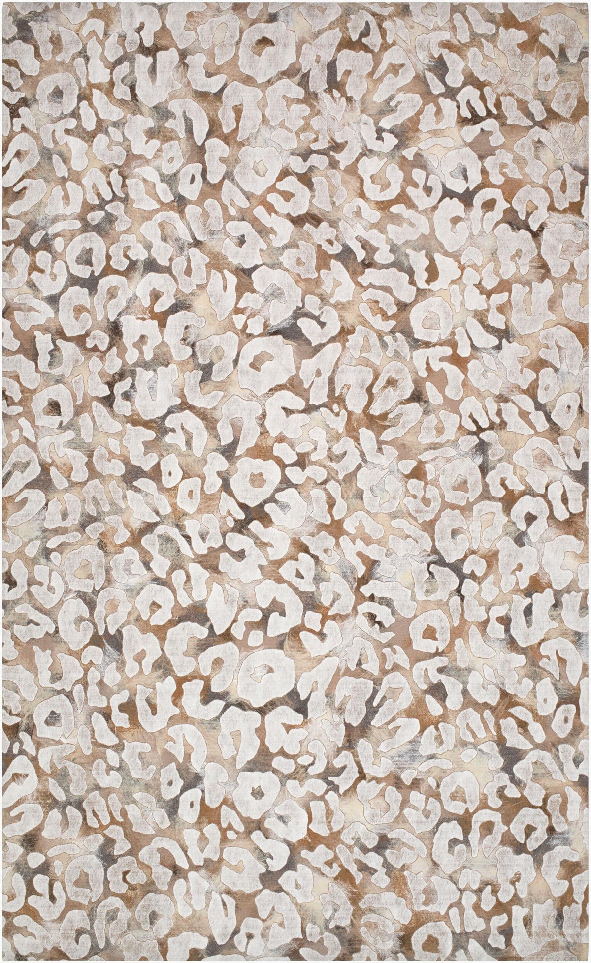 Surya Lamontage II Snow Leopard Natural 5' x 8' Handmade Rug
