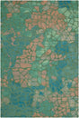 Surya Sardinia Mosaic Lily 2'3" x 7'6" Handmade Rug