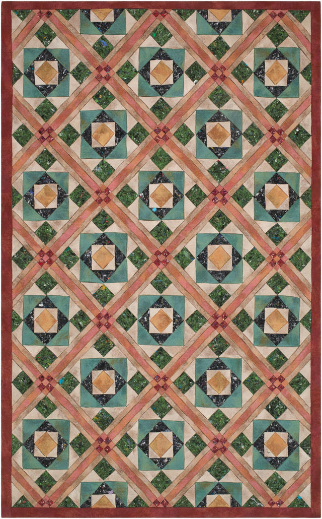 Surya Lamontage IV Mystic Tile Dusk 9' x 12' Handmade Rug