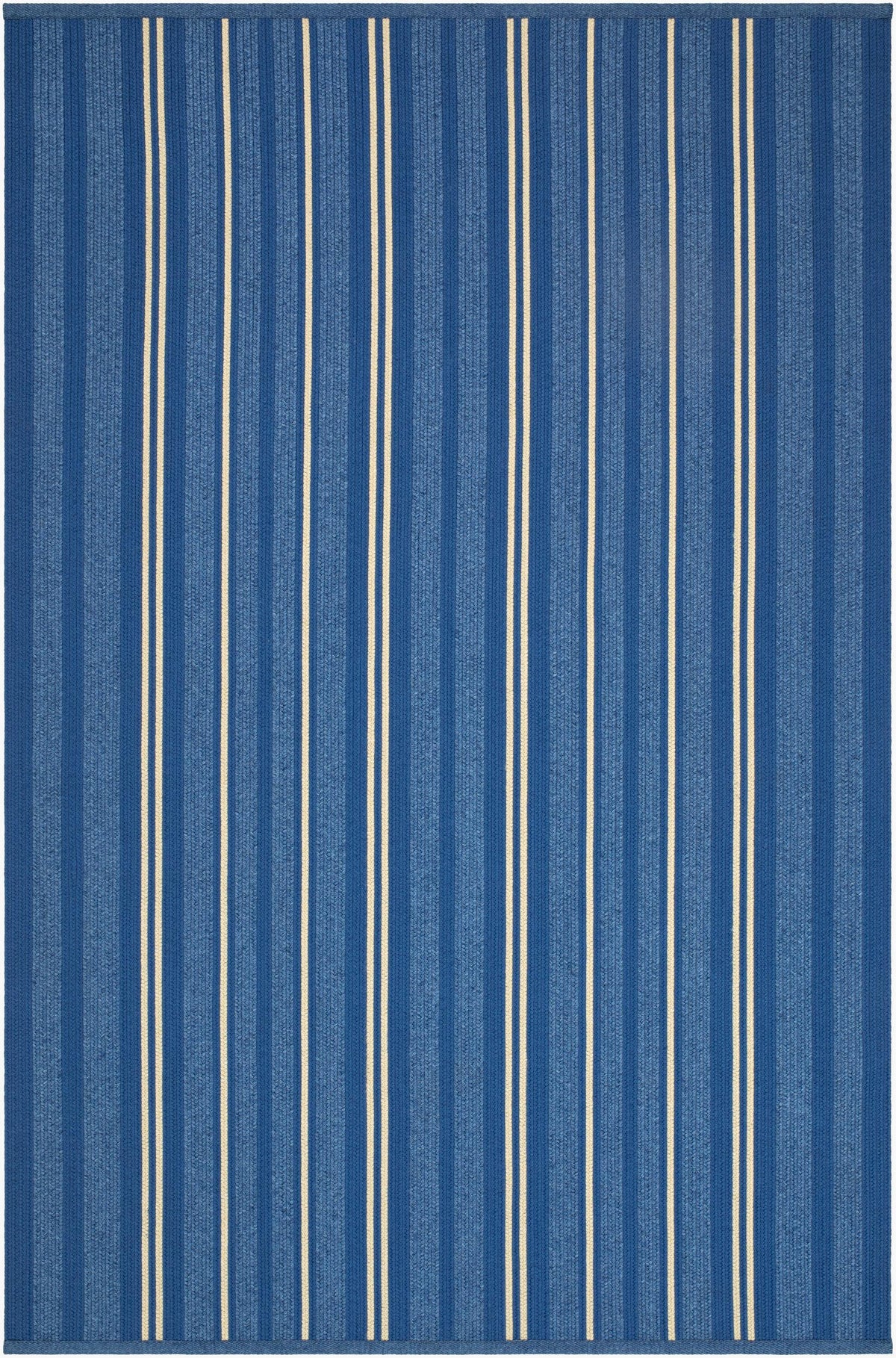 Surya Cabana Stripe Denim 8'3" x 11'6" Handmade Rug
