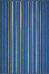 Surya Cabana Stripe Denim 8'3" x 11'6" Handmade Rug