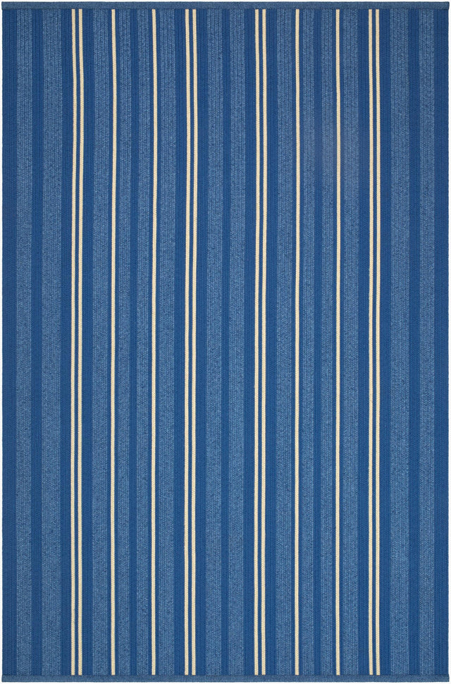 Surya Cabana Stripe Denim 8'3" x 11'6" Handmade Rug