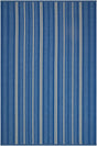 Surya Cabana Stripe Denim 8'3" x 11'6" Handmade Rug