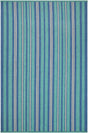Surya Cabana Stripe Ocean 2' x 3' Handmade Rug