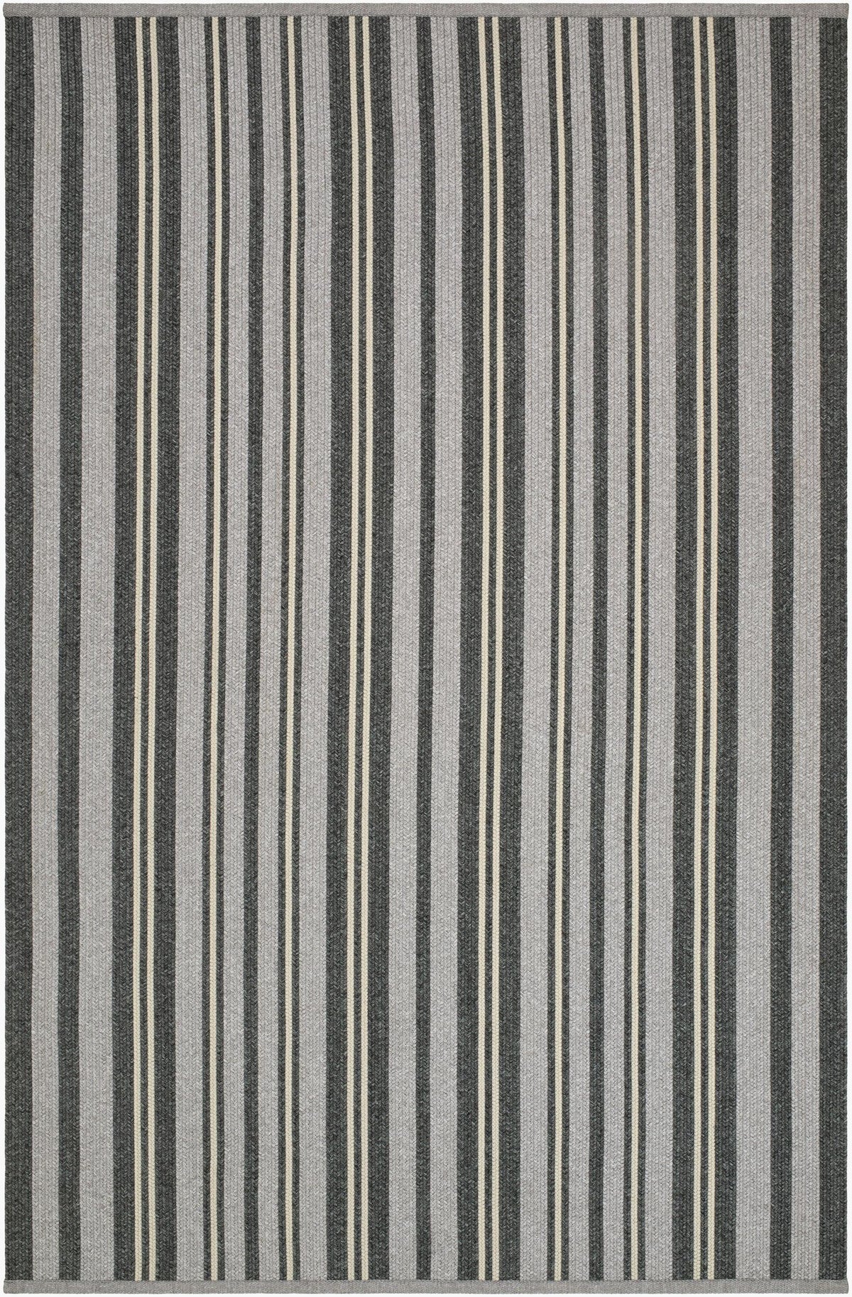 Surya Cabana Stripe Stone 2' x 7'6" Handmade Rug