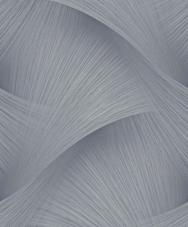 York Wallcoverings Etched Reeds Slate Abstract Wallpaper