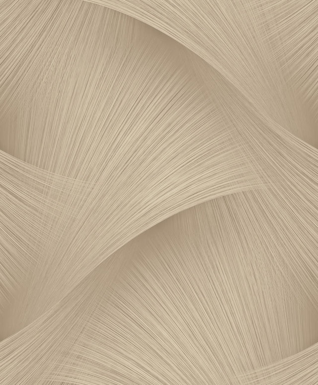 York Wallcoverings Etched Reeds Light Brown Abstract Wallpaper