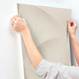 York Wallcoverings Etched Reeds Beige Abstract Wallpaper