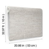 York Wallcoverings Sculpted Burlap Grey Textured Wallpaper