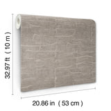York Wallcoverings Sculpted Burlap Dark Grey Textured Wallpaper