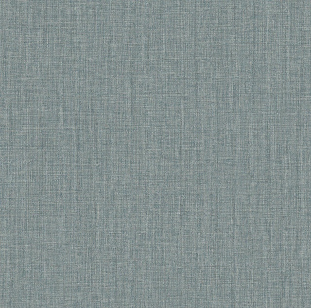 York Wallcoverings Egyptian Linen Denim Faux Fabric Wallpaper