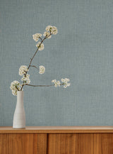 York Wallcoverings Egyptian Linen Denim Faux Fabric Wallpaper