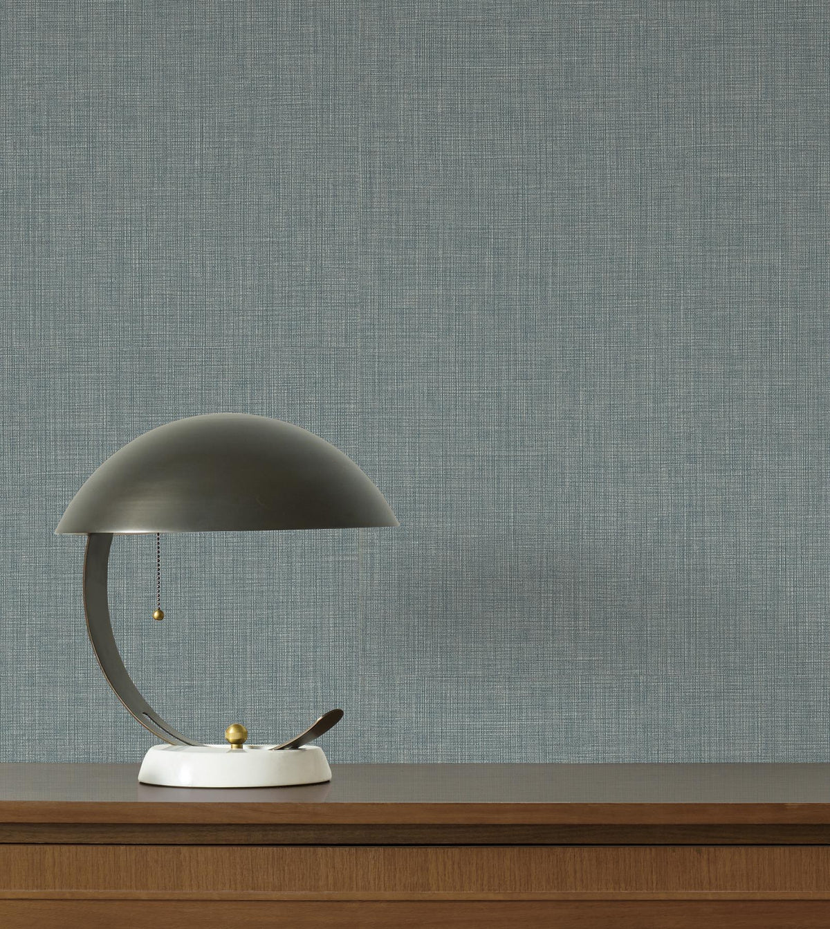 York Wallcoverings Egyptian Linen Denim Faux Fabric Wallpaper