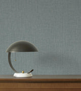 York Wallcoverings Egyptian Linen Denim Faux Fabric Wallpaper