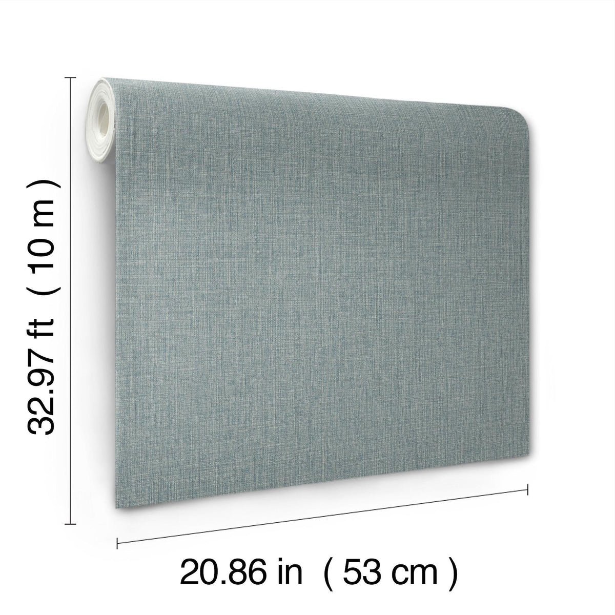 York Wallcoverings Egyptian Linen Denim Faux Fabric Wallpaper