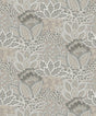 York Wallcoverings Catherine Taupe Botanical Wallpaper