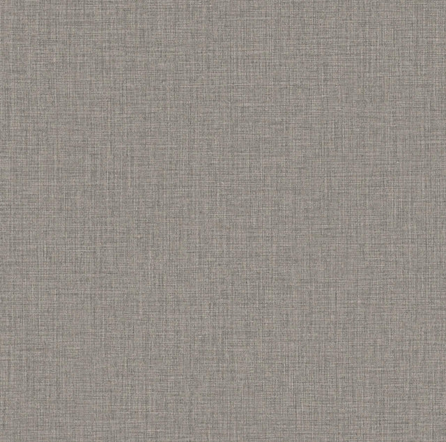 York Wallcoverings Egyptian Linen Ash Faux Fabric Wallpaper