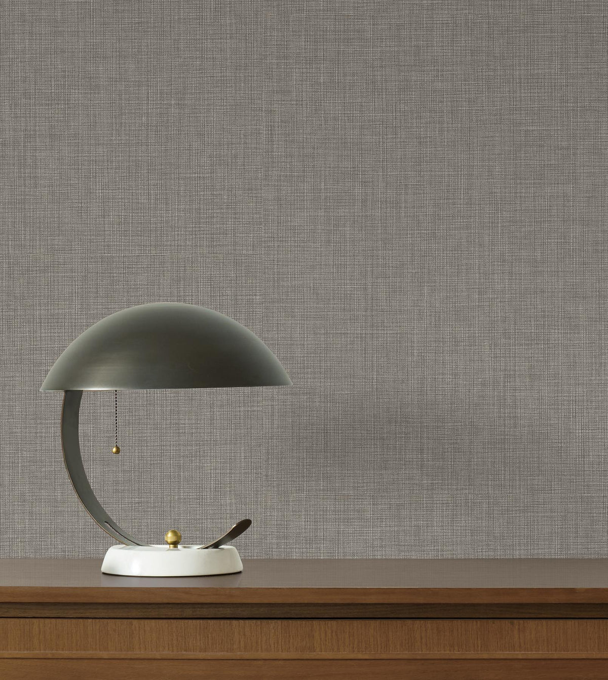 York Wallcoverings Egyptian Linen Ash Faux Fabric Wallpaper