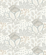 York Wallcoverings Catherine Ivory Botanical Wallpaper