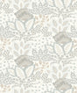 York Wallcoverings Catherine Ivory Botanical Wallpaper