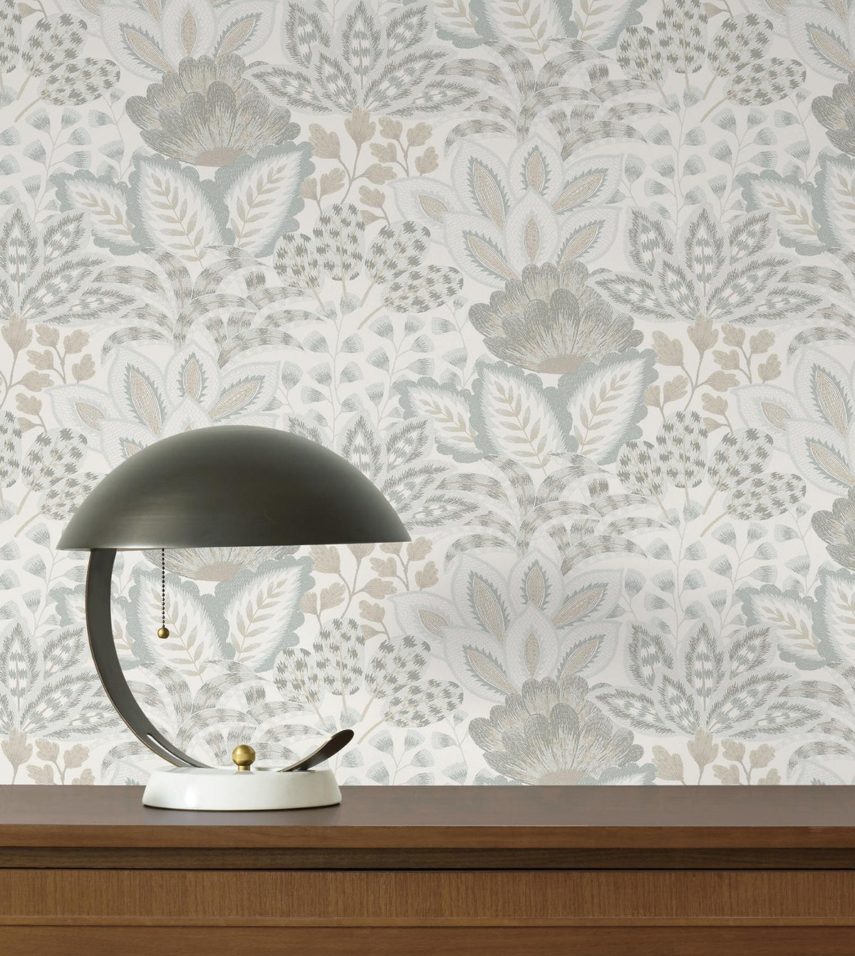 York Wallcoverings Catherine Ivory Botanical Wallpaper