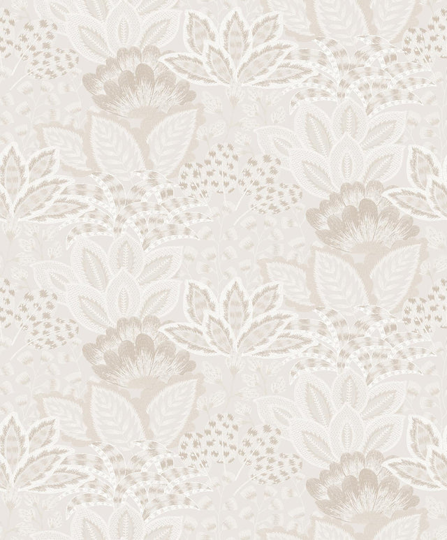 York Wallcoverings Catherine Pearl Botanical Wallpaper