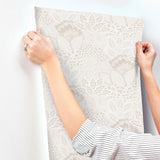 York Wallcoverings Catherine Pearl Botanical Wallpaper