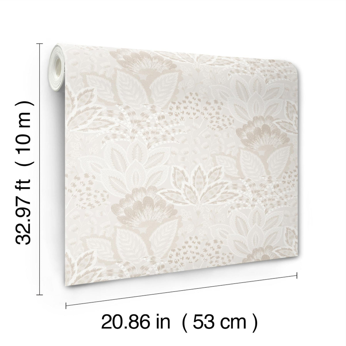 York Wallcoverings Catherine Pearl Botanical Wallpaper